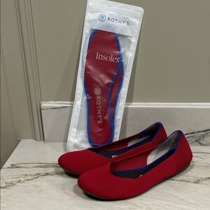 Rothy's Women's Red and Blue Flats